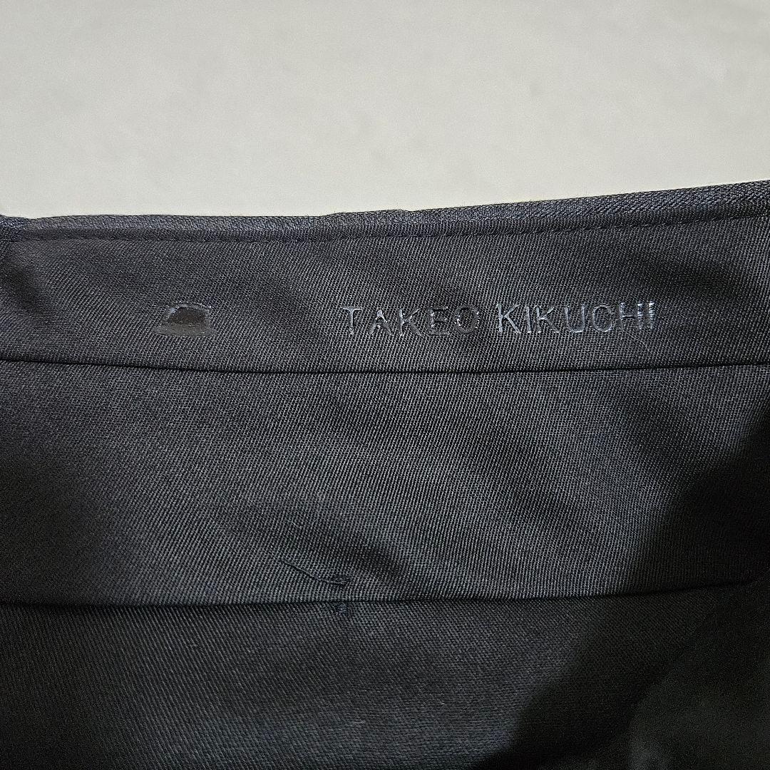 ✨極美品 タケオキクチ スーツ セットアップ グレー ストライプ ウール 3