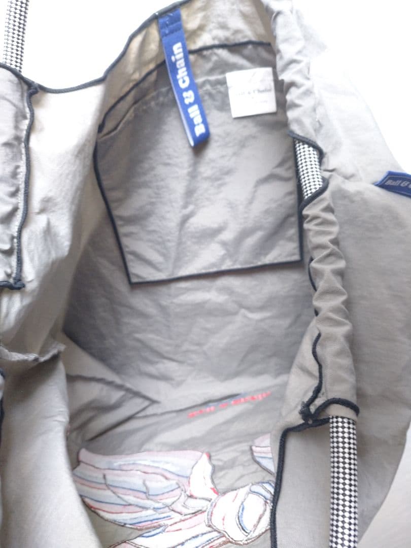 ボールアンドチェーン スカーフ柄刺繍 エコバッグ M ラシット 2点セット