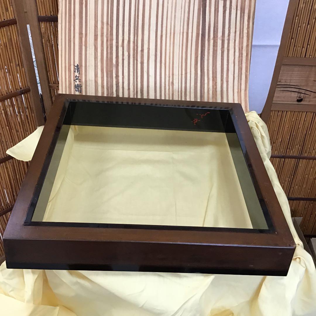 茶道具 炉縁 真塗 炉縁 利休型  N278RB