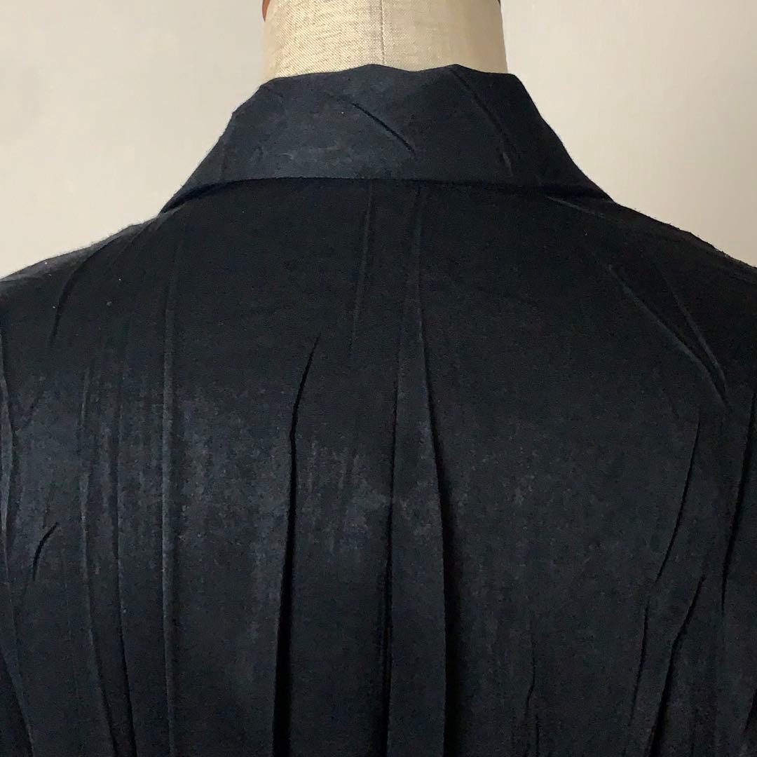 【美品】ISSEY MIYAKE シャツジャケット　2（M相当）　プリーツ　黒