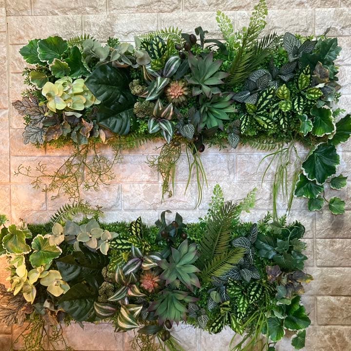 光触媒　人工観葉植物　ウォールグリーン235689