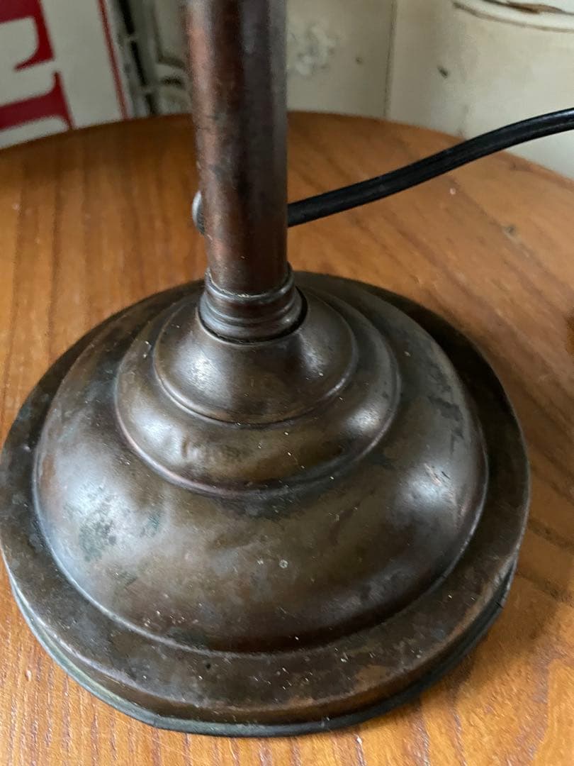 アンティーク　真鍮　グースネック　ランプ　デスク　テーブル　レア　アメリカ