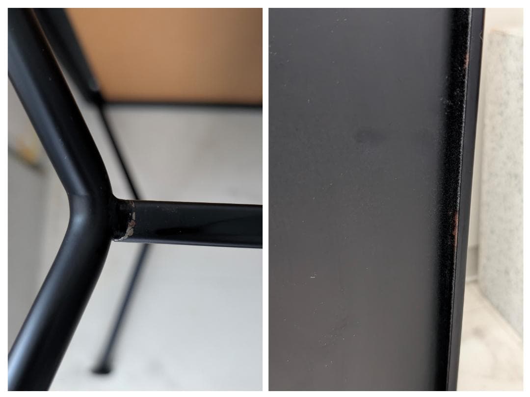 アイアンフレーム タイル テーブル 白 90s ビンテージ ミッドセンチュリー