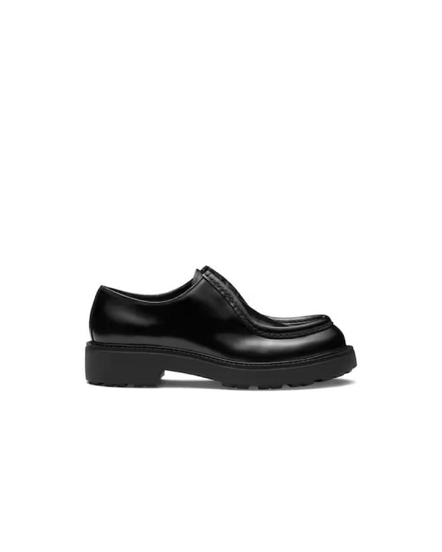 正規品　プラダ PRADA ダイアパソン レザーシューズ　革靴　ローファー