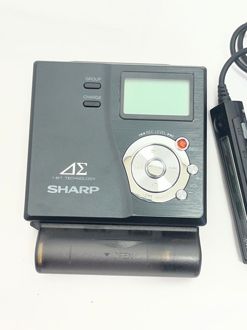 SHARP ポータブルMDレコーダー MD-DR77-B