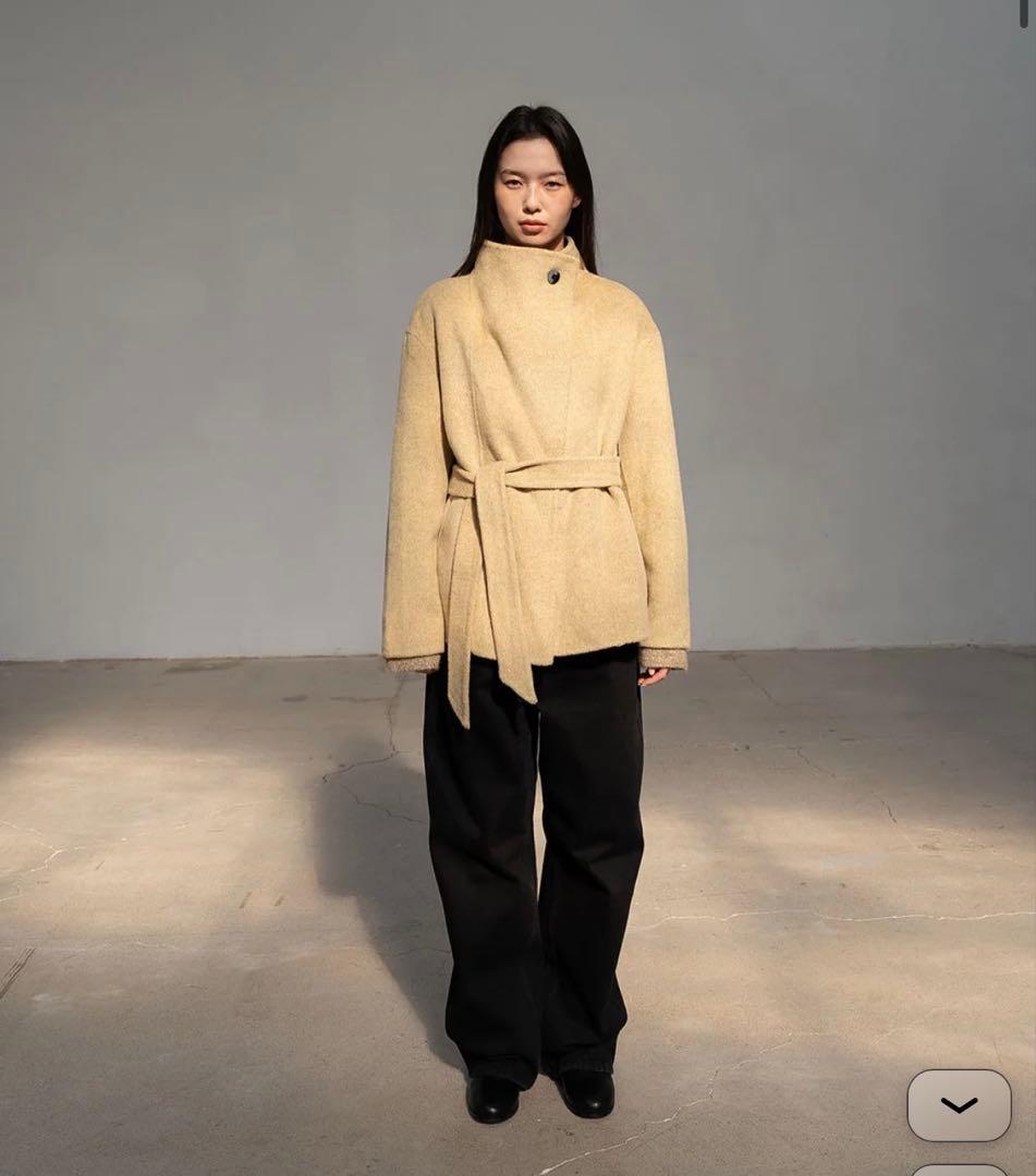 ジャケット・アウター OHOTORO Ecru Half Coat