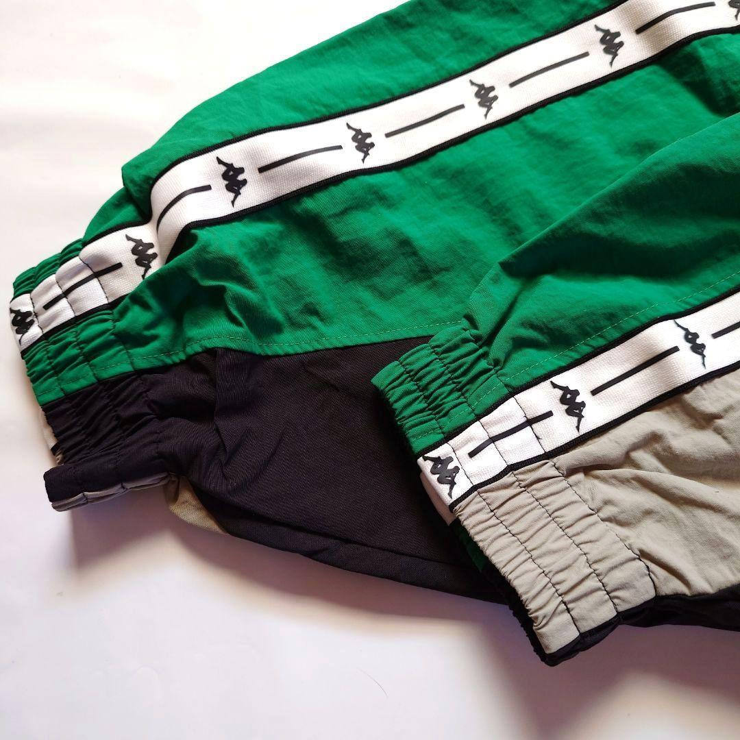☘️新品 カッパ Kappa トラックジャケット ナイロンブルゾン グリーン L