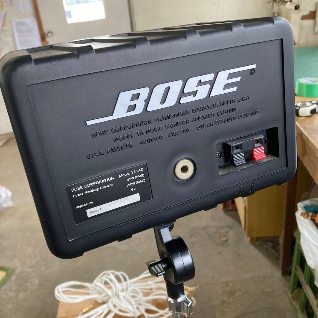 ま*ん様 美品 BOSE 111AD 純正スタンド スピーカーセット ケーブル
