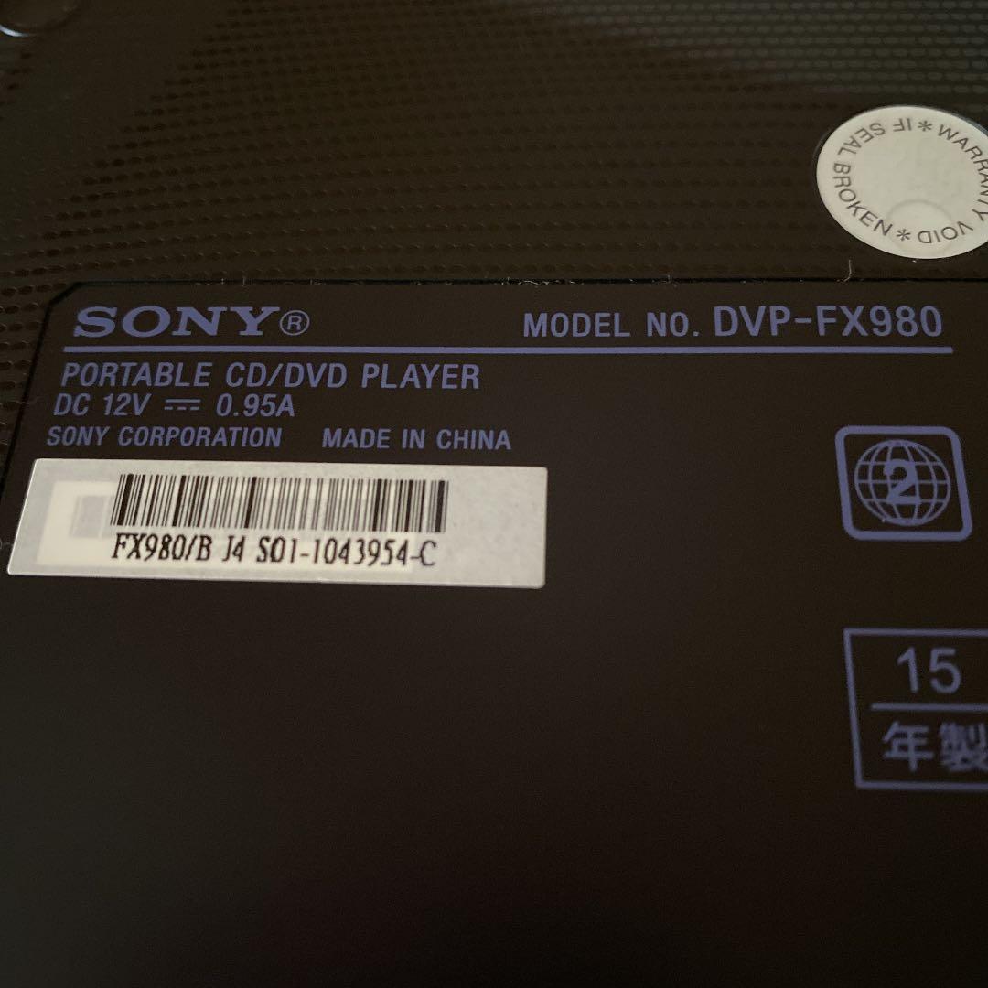 プレーヤー SONY DVD player DVP-FX980