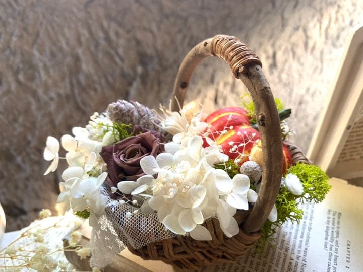 out        ❁Natural  Halloween❁花かごハロウィン♪