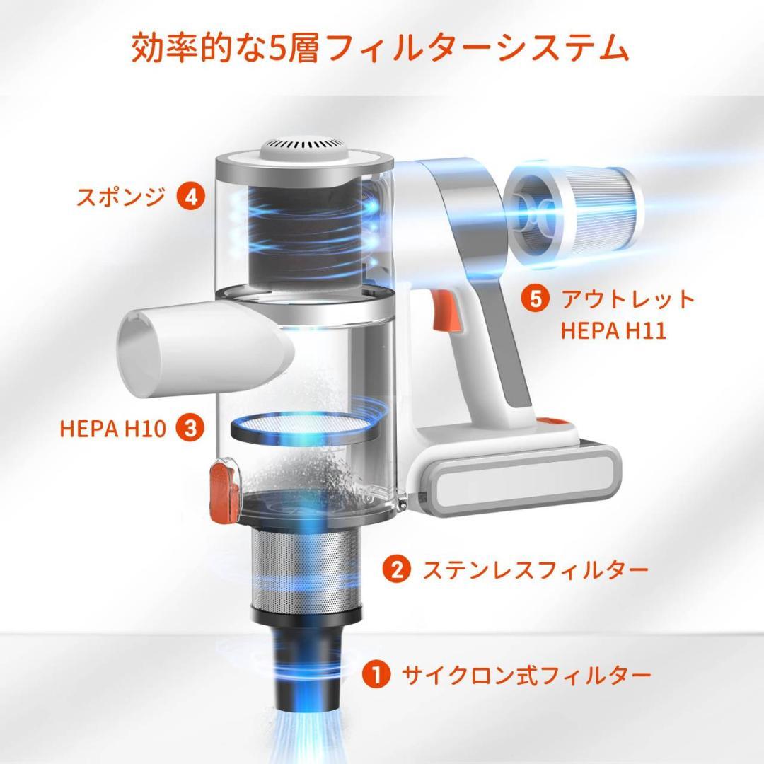 軽量 2WAYコンパクト サイクロンスティッククリーナー