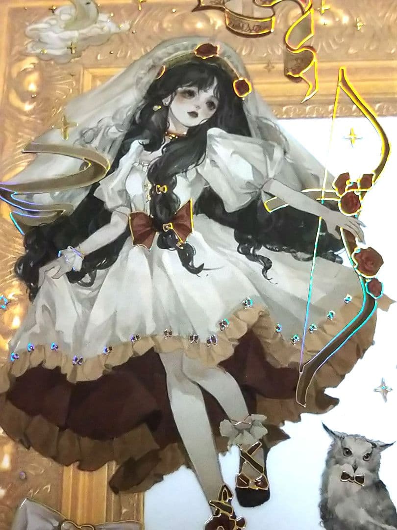 J667＃暗涌之夜(镭射金)一木一横切り売り海外人物マステ女の子