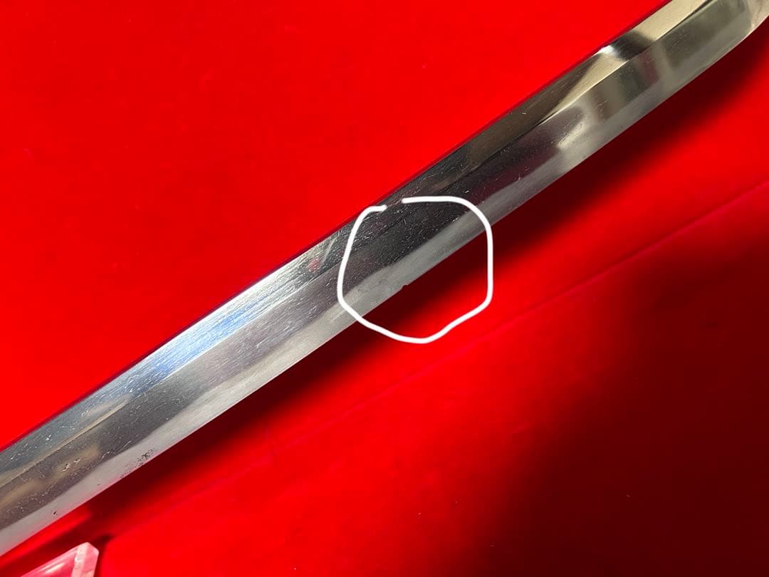 01564 包丁　マグロ包丁　完全手研　天然砥石研　切味抜群　鞘有り　未使用品