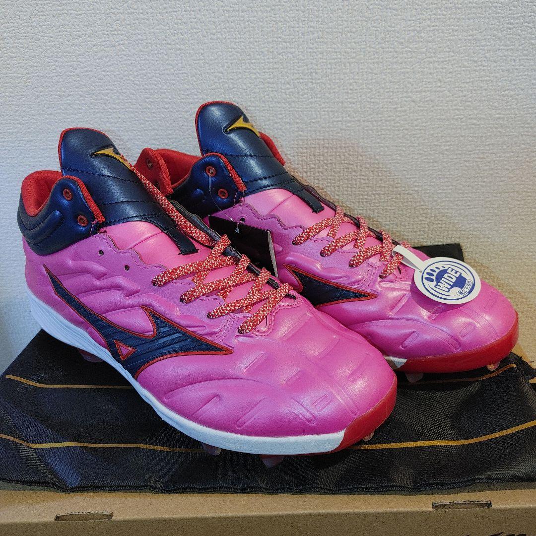 ミズノプロ　ポイント　限定　スパイク 27.0センチ　ピンク