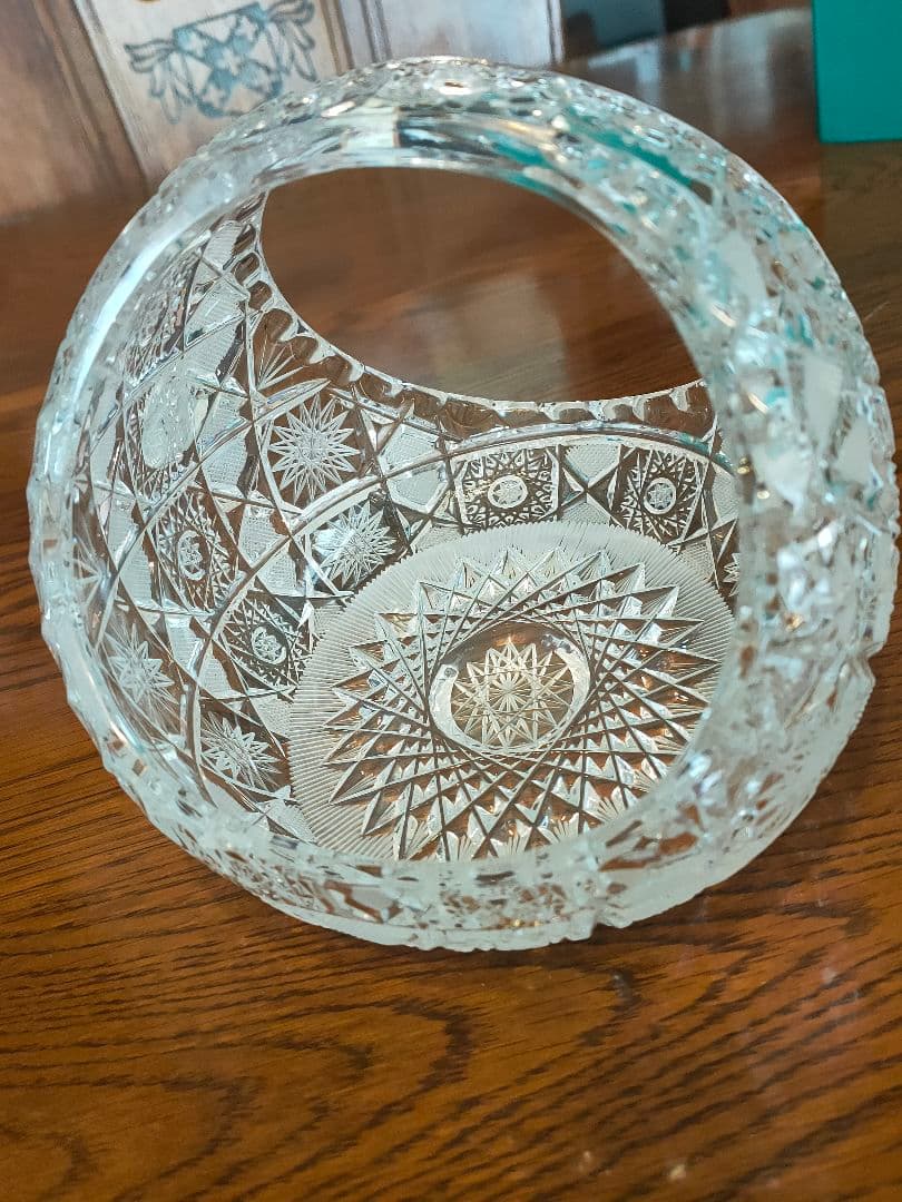 チェコスロバキア製・ボヘミアMaia・ハンドカット・クリスタルガラス