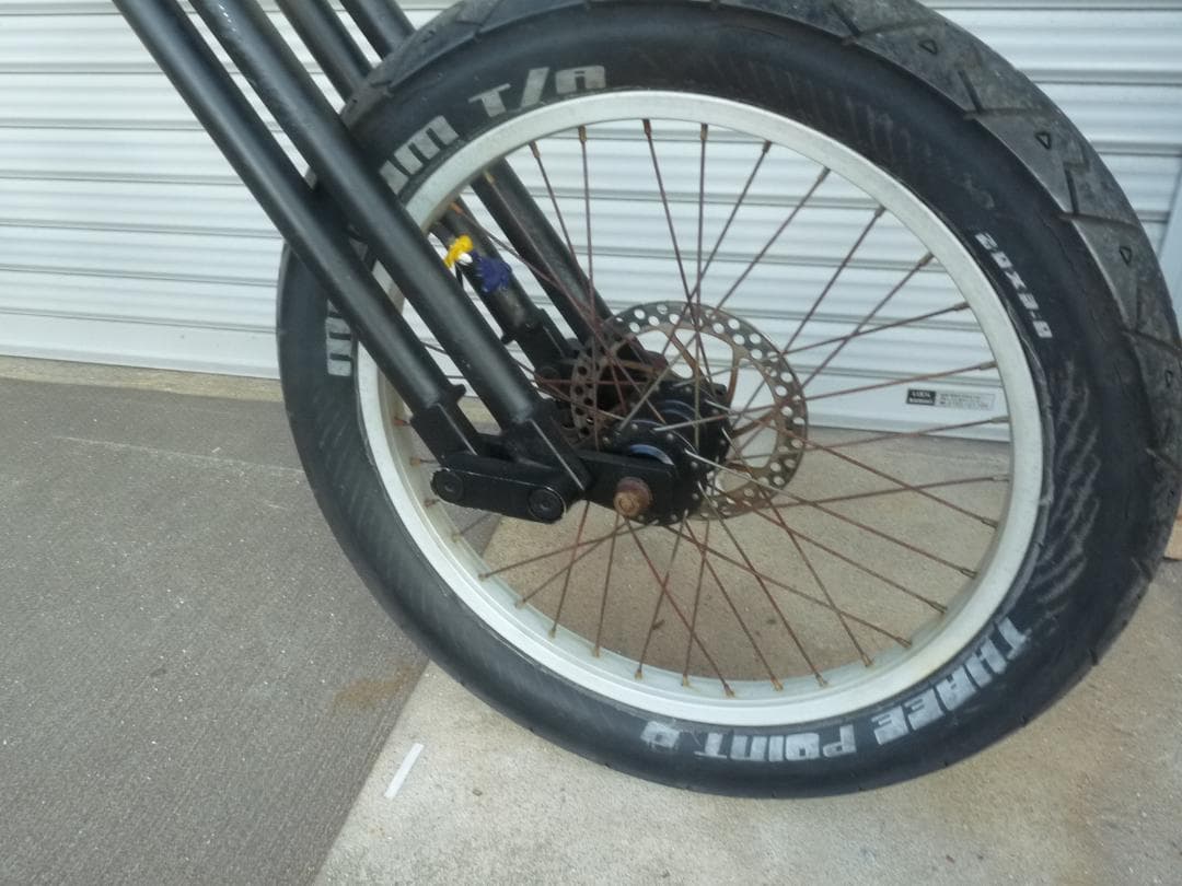 チョッパー自転車 スプリンガーフォーク　フロントディスクブレーキ　ジャンク扱い