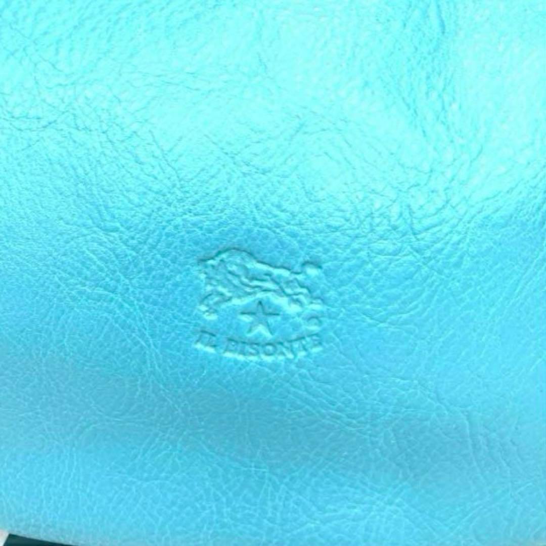 希少カラー　イルビゾンテ　ショルダーバッグ　ハーフムーン　半月　三日月　ブルー