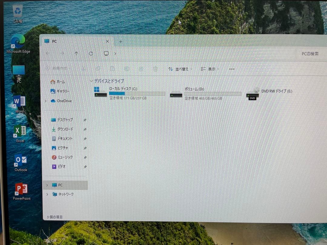 NEC 小型PC 23.8液晶セット 第8世代i3 メモリ16G SSD＋HDD