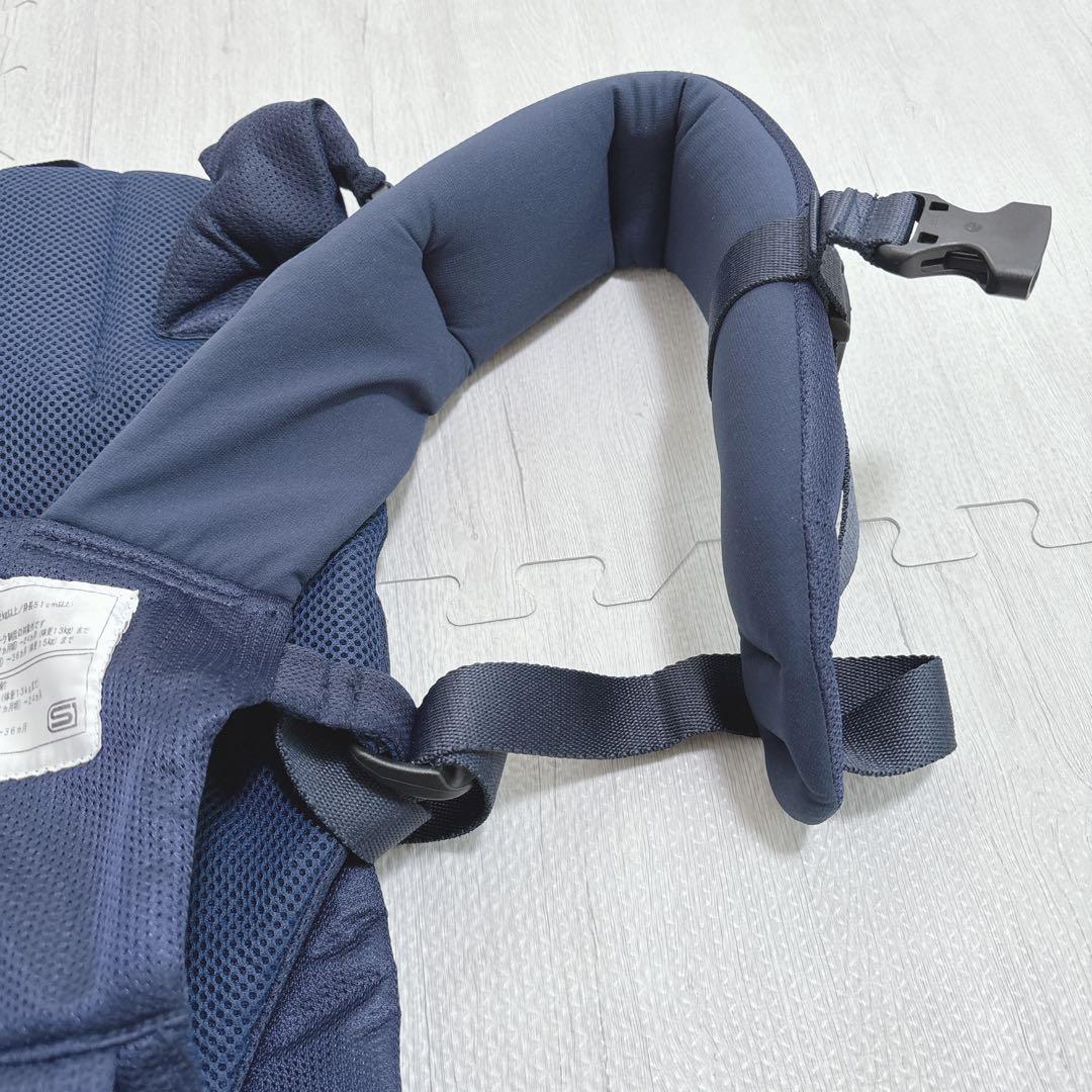 アンジェレッテ ベビーキャリア オン ネイビー 抱っこ紐 ヒップシート