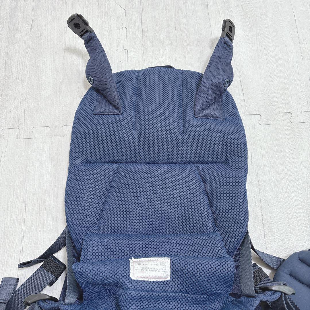 アンジェレッテ ベビーキャリア オン ネイビー 抱っこ紐 ヒップシート