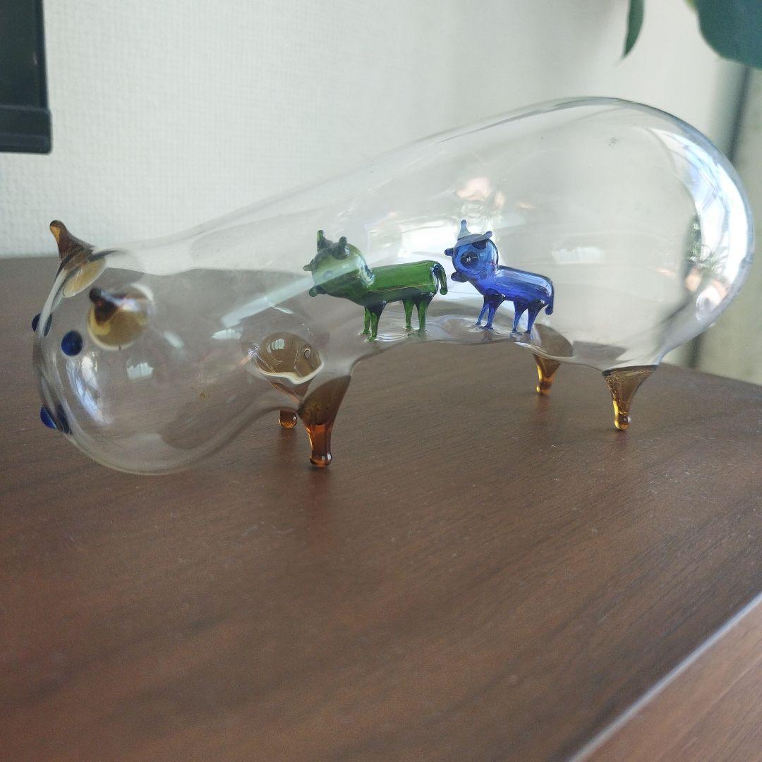 ガラス製　吹きガラスアート