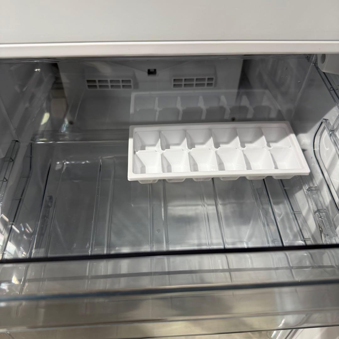 ツインバード　ホワイト 2ドア冷蔵庫　鏡面