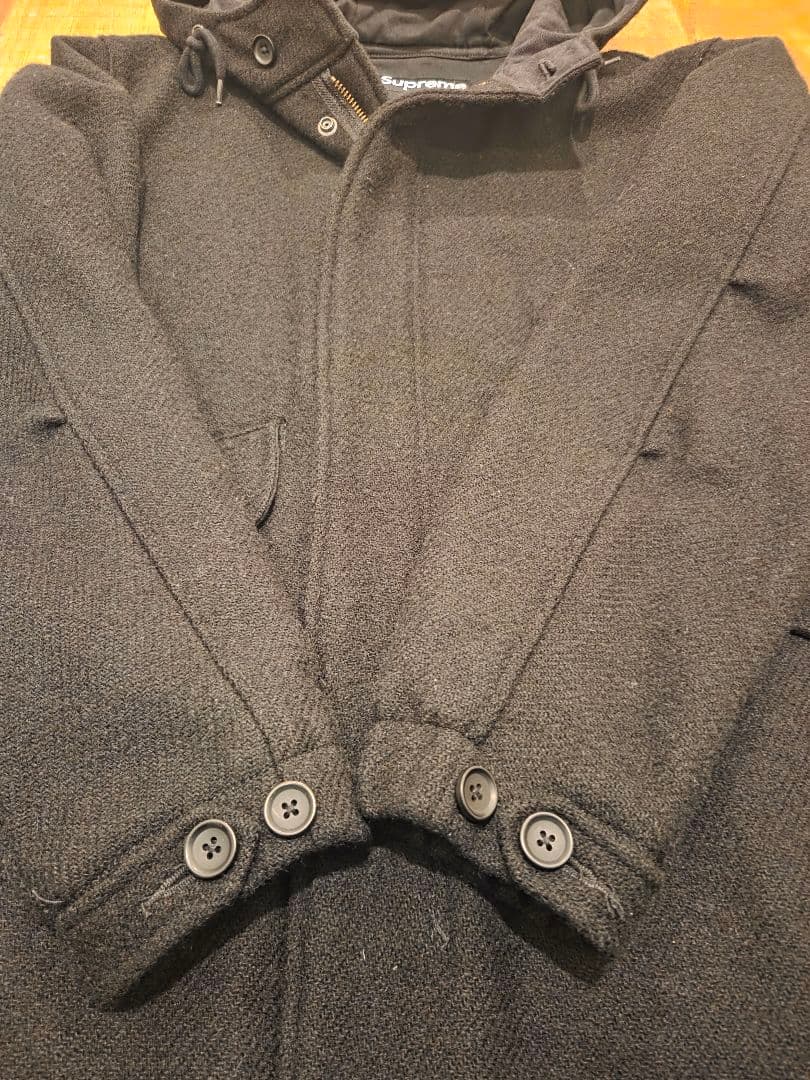 【美品】Supreme Wool Fishtail Parka 16AW M 黒
