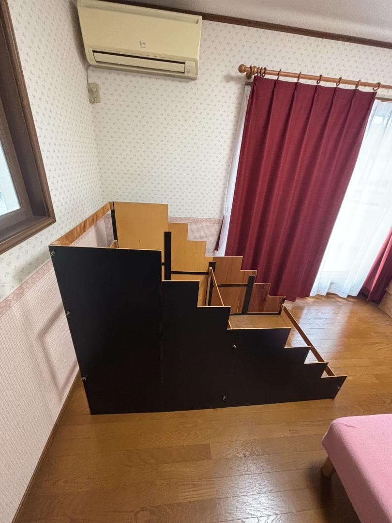 【まこちゃん専用】木製雛壇の足場と金屏風セット