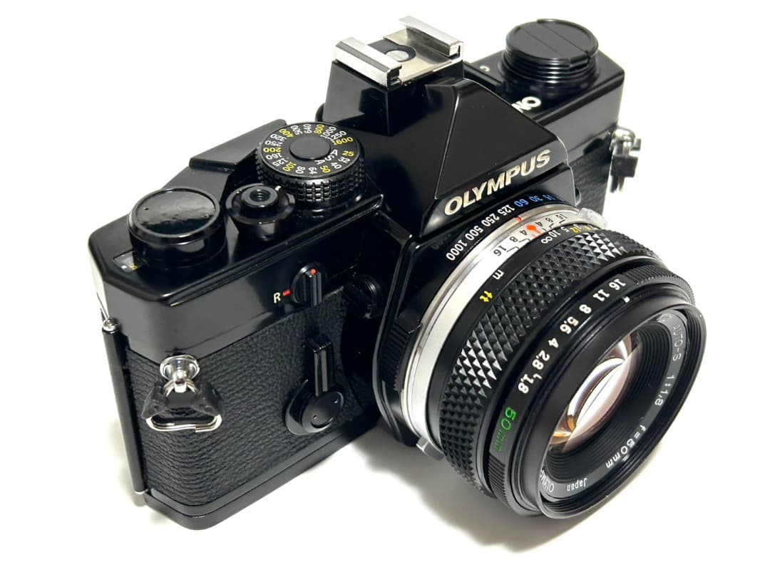 完全動作(ストロボ以外)＆良品☆OLYMPUS OM-1 + 50mm F1.8