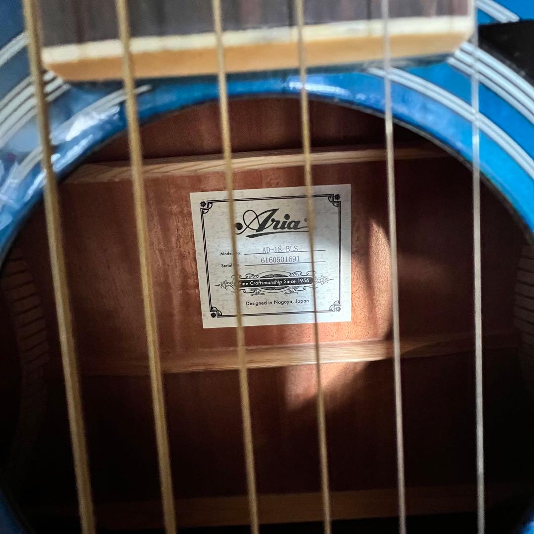 m*a様 新品未使用 ソフトケース付 アコースティックギター グラデーション ブ