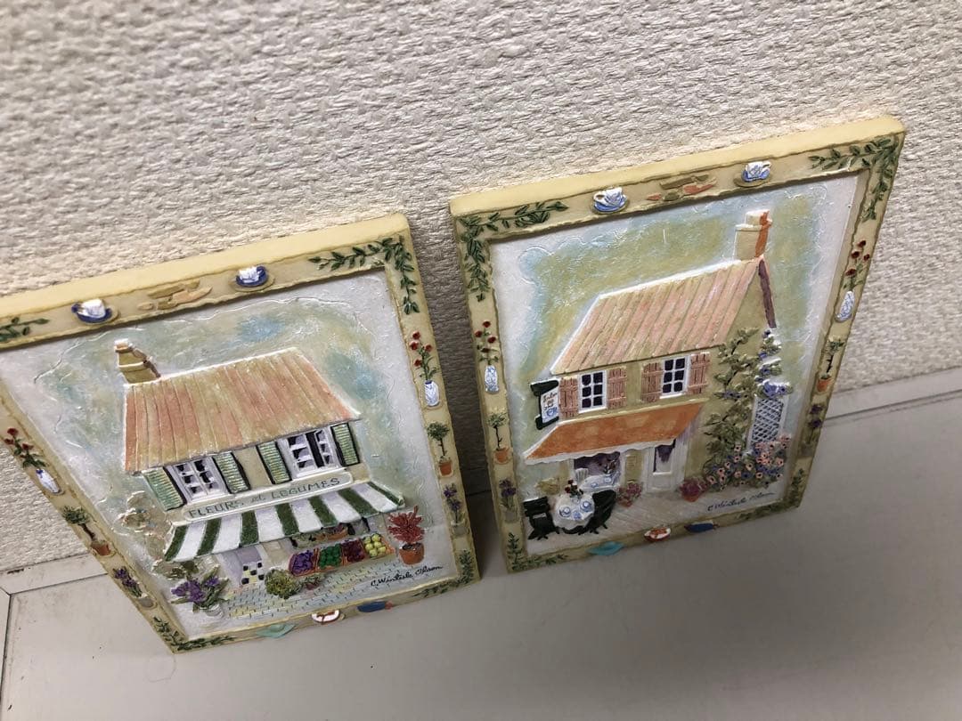 輸入品　作家物　立体ウォールデコレーション　壁飾り　壁掛け　アートフレーム