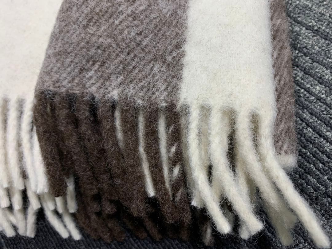 新品　Rusk & Finch ピュアニューウールブランケット　ヴィンテージ