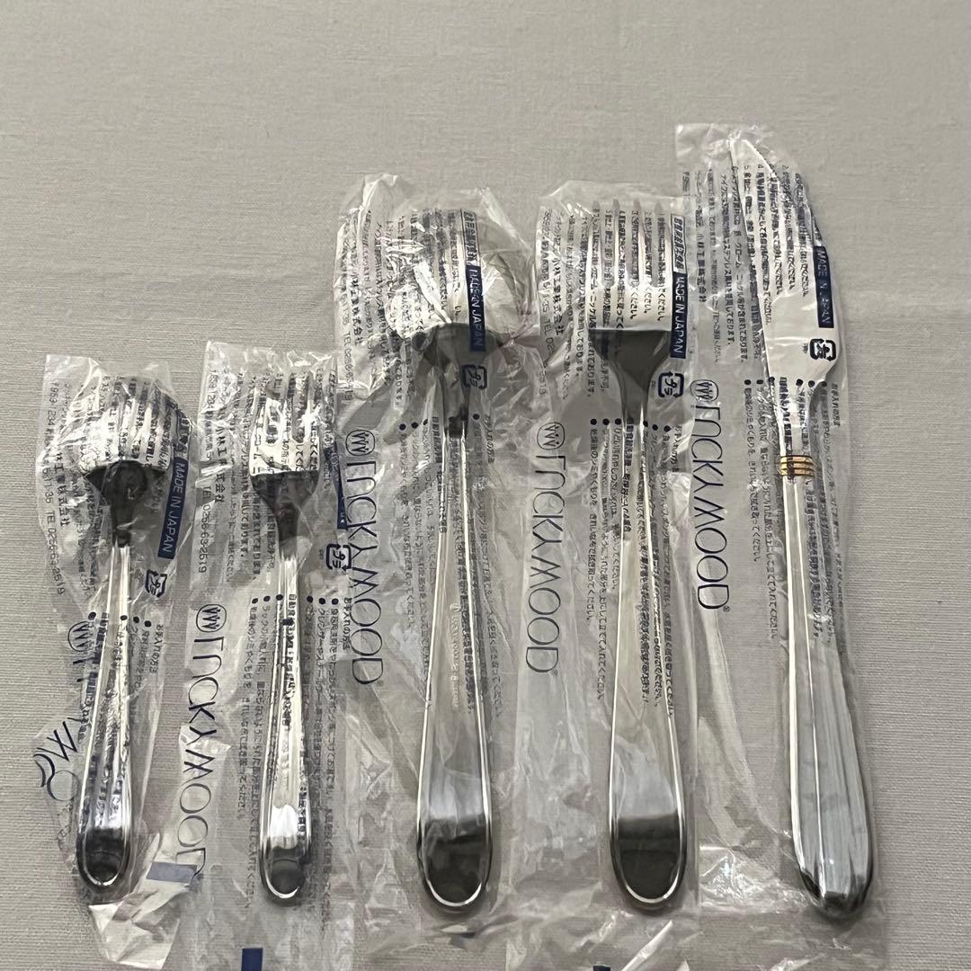 未使用品 ラッキーウッド サントラル金彩 ディナーカトラリーセット スプーン