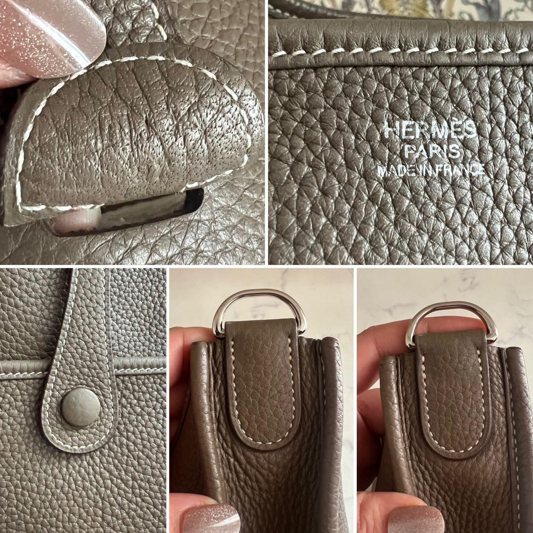 極美品　HERMES 【エブリン3PM】エトゥープ　ショルダーバッグ　エヴリン
