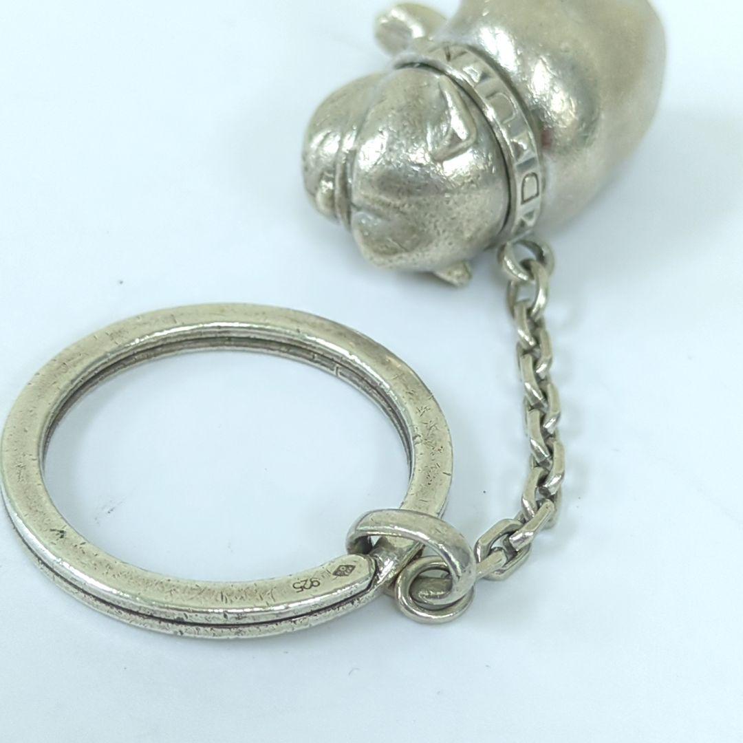 ダンヒル ブルドッグ キーホルダー キーリング シルバー925