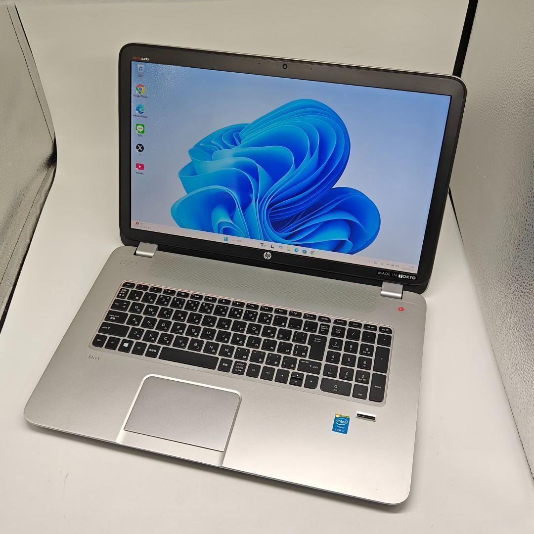 【HP】Envy 高速i7 SSD256GB 16GB 17.3インチノートPC