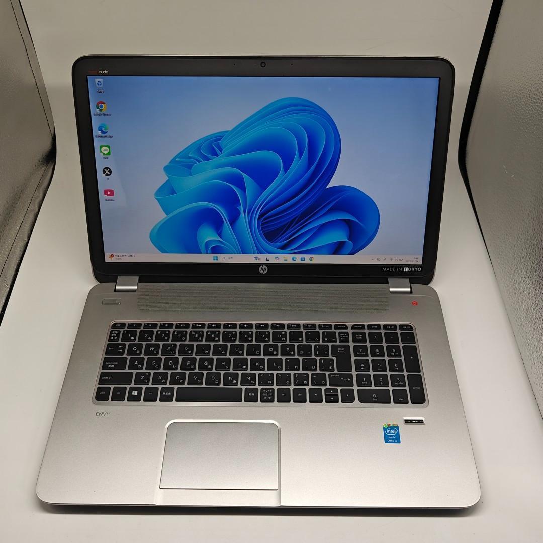【HP】Envy 高速i7 SSD256GB 16GB 17.3インチノートPC
