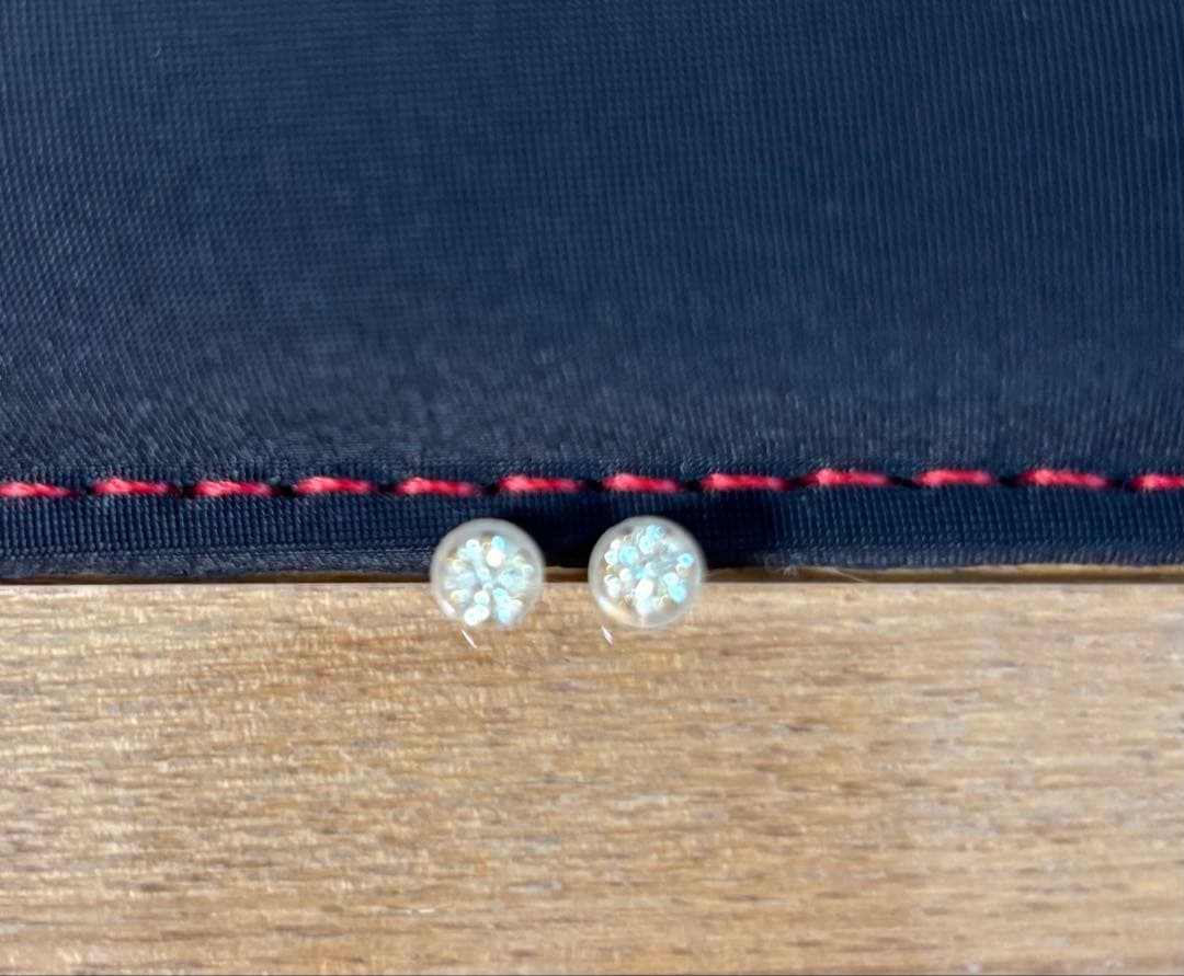 み*ん様 天然ダイヤモンド18金ピアス　アメ横ピジョン