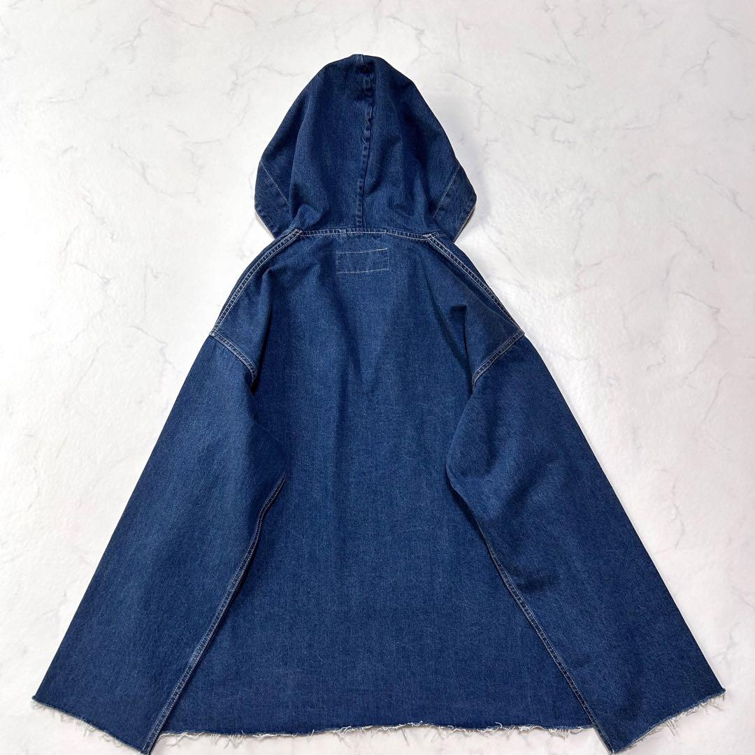 極美品ウィムガゼットインフルエンサーコラボデニムフーディー2025定価3.7千円