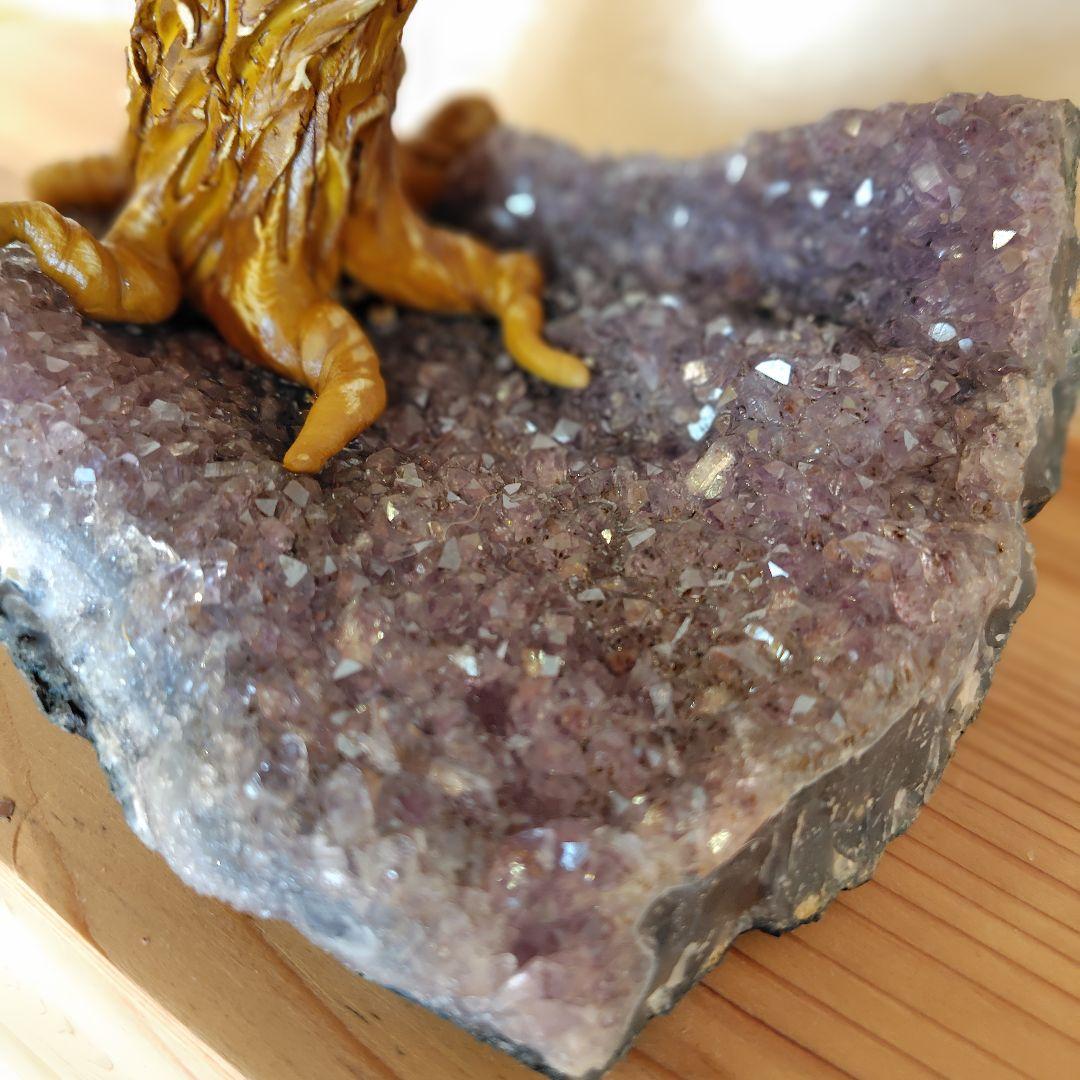 アメジスト桜木置物 アメジスト紫水晶