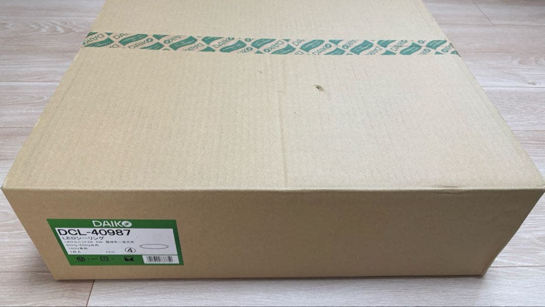 ［新品 未開封］DCL-40987 LEDシーリングライト 調光機能付き