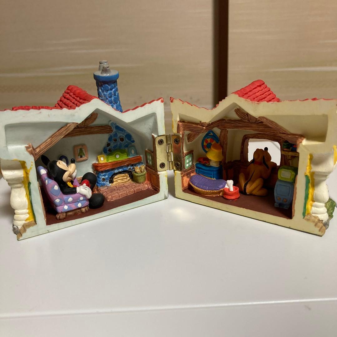 【レトロ】ディズニー　トゥーンタウン　ミッキーマウスの家　限定フィギュア