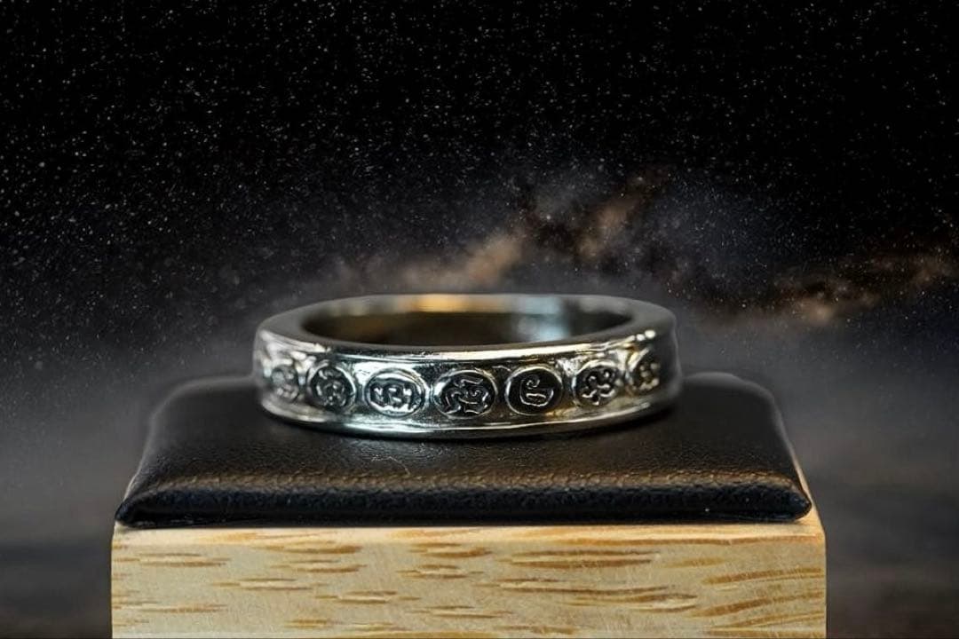 九文字マントラリング　コン師の霊徳を継ぐ  プラクルアン　リング　指輪　19号