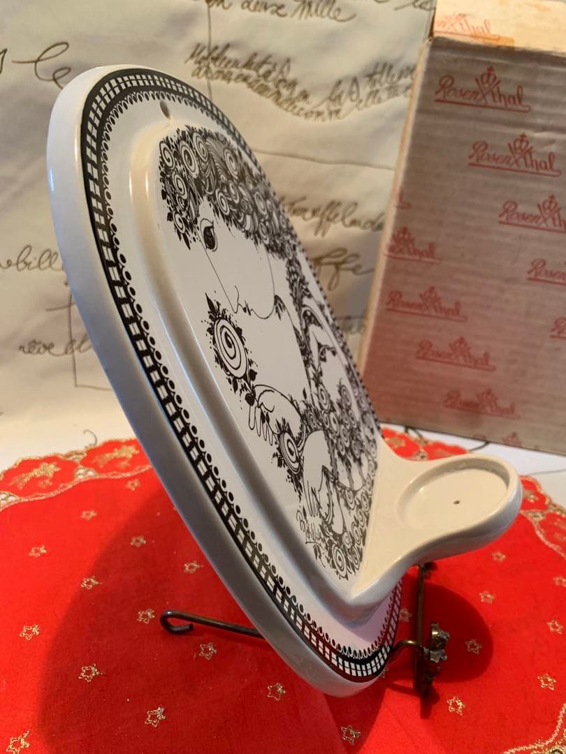 ビヨンヴィンブラッド　ビンテージのローゼンタール社のロウソク立て壁掛けプレート！