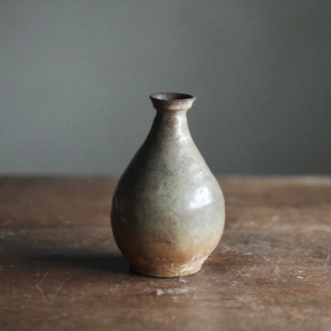 高麗青磁 徳利 容量約200ml 独酌に 古美術 古道具 アンティーク 朝鮮美術