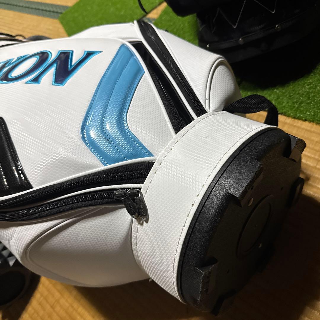 Srixon キャディバッグ ホワイト/ブルー