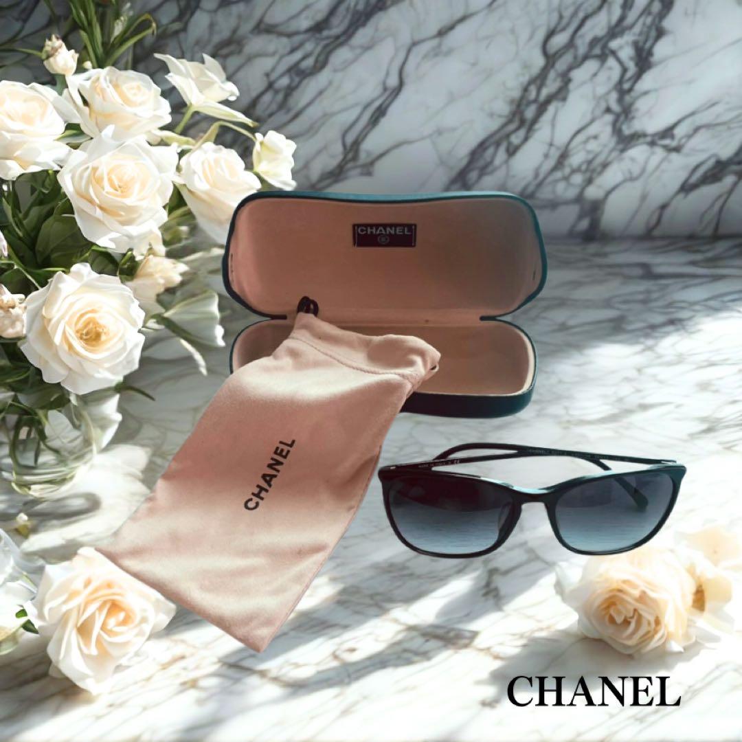CHANEL ココマーク　キャットアイサングラス シャネルブラック