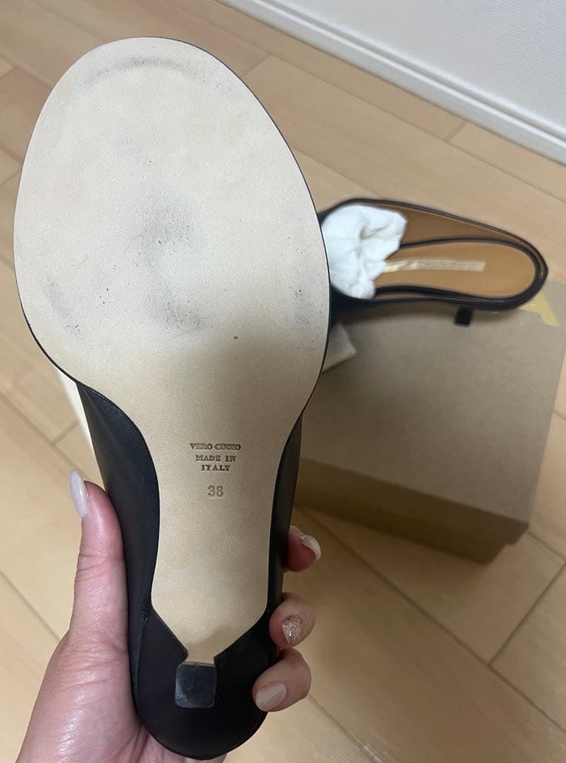 BRENTA ブレンテッラ　黒　ミュール　38