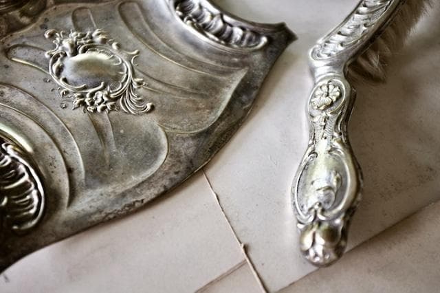 sold france 貝と薔薇とロカイユとロココ的ダストパン＆ブラシセット