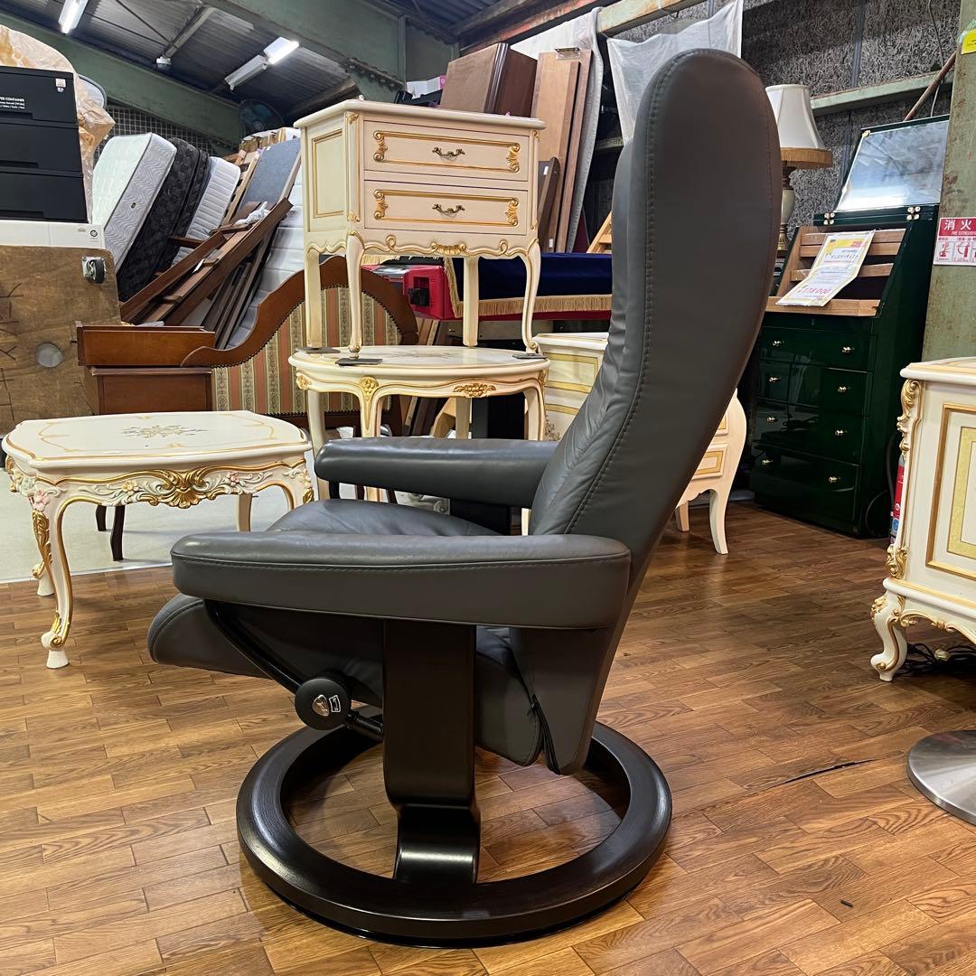 エコーネス ストレスレス ウィング チェア＆オットマン Mサイズ 美品 戸塚店